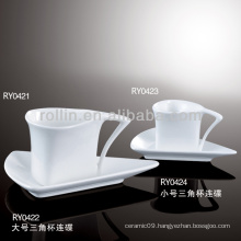 healthy special durable white porcelain cappuccino cups